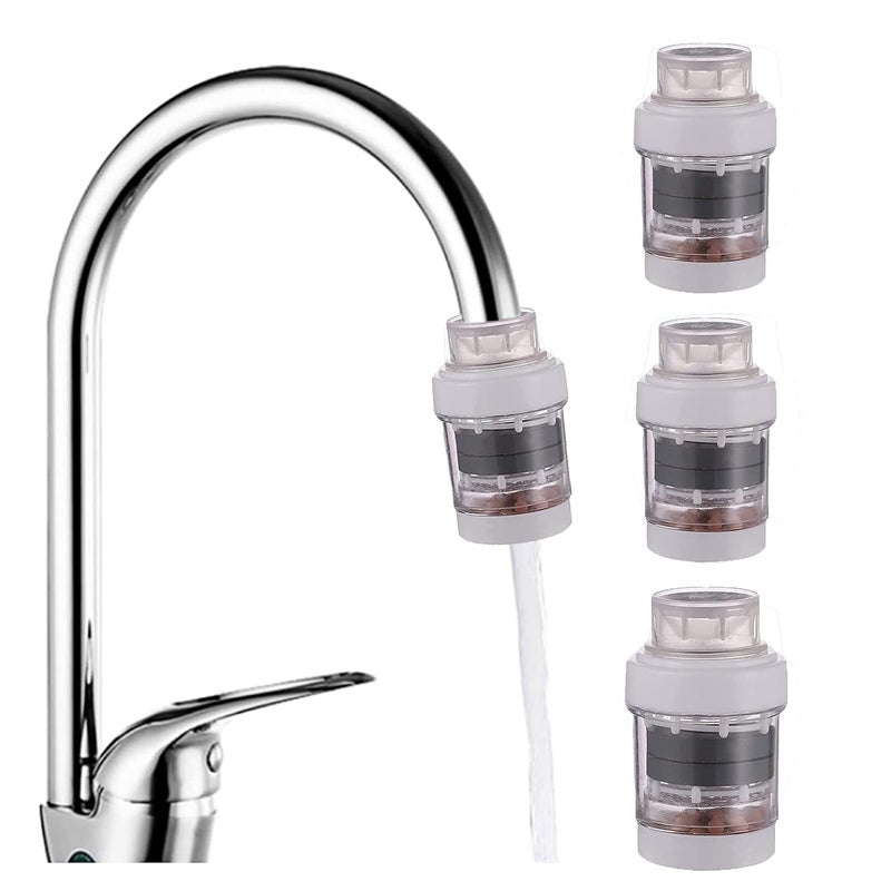 PCTC 3 Pack Water Filters - Magnet & Activated Carbon Purification for Standard Sink Faucets - Image 1